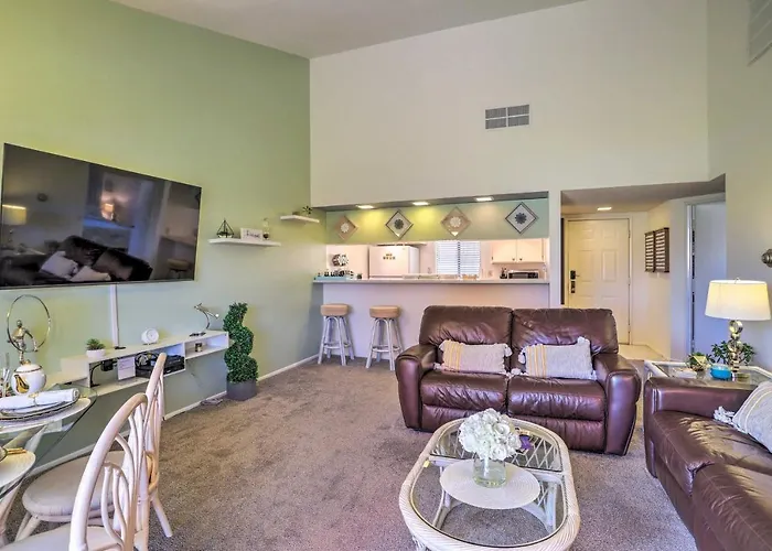 Golf Course View & Pool Access: Palm Desert Home