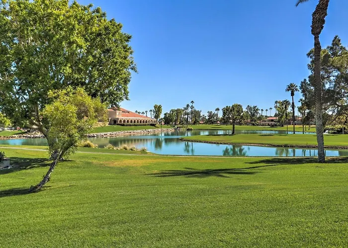 Golf Course View & Pool Access: Palm Desert Home